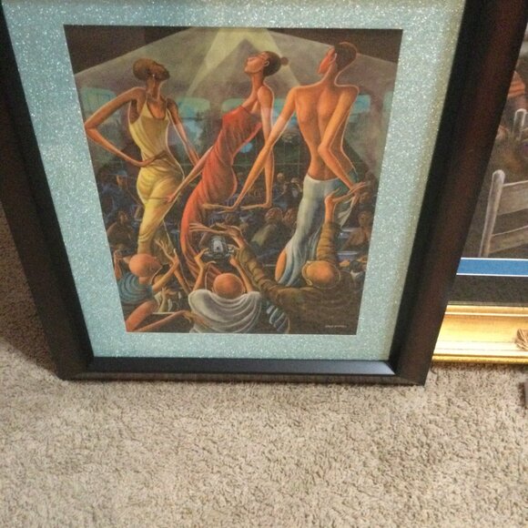 The popular canvas print the runway in a black beautiful frame 16 x 20 - Picture 3 of 6